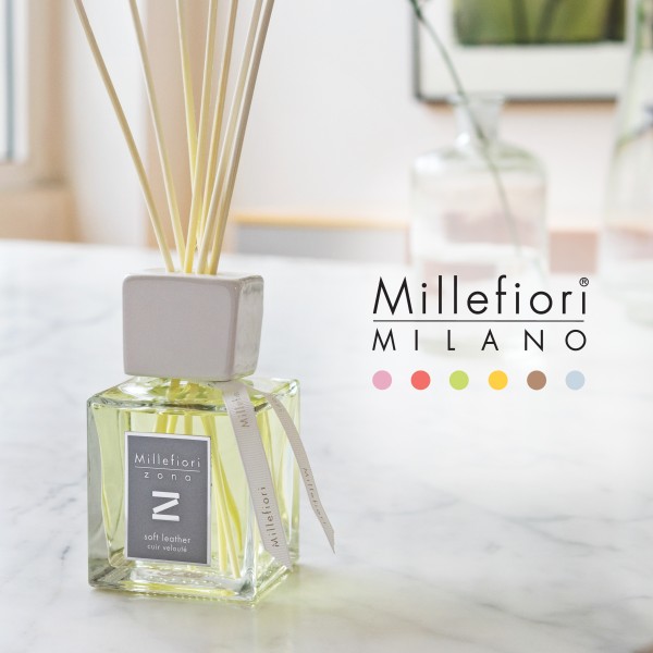 Zona - Soft Leather - Stick Diffuser 250ml von Millefiori