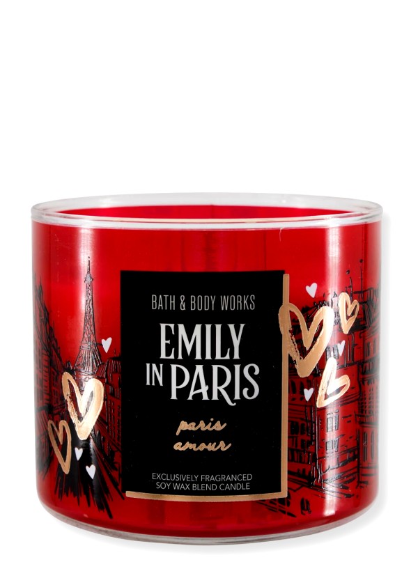 Kerze - Paris Amour - Emily in Paris - 3-Docht 411g von Bath and Body Works