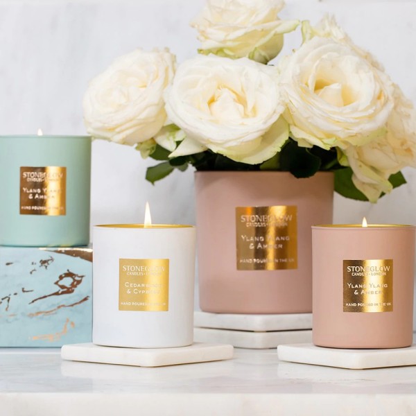 Luna Duftkerze - Cedarwood & Cypress von Stoneglow