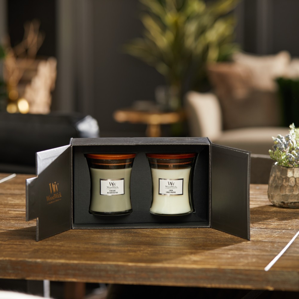 Geschenkset - 2 Medium Jar von Woodwick