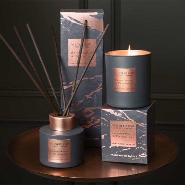 Luna Duftkerze - Sandalwood & Patchouli von Stoneglow