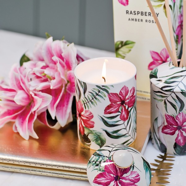 Urban Botanics Duftkerze - Raspberry & Amber Rose von Stoneglow