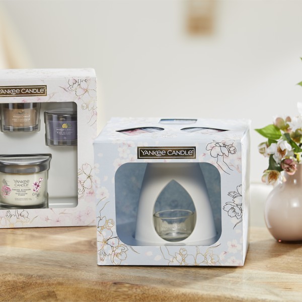 Duftlampe weiss mit Wax Melts von Yankee Candle