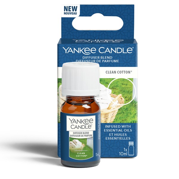 Ultraschall Diffuser Öl - Clean Cotton von Yankee Candle