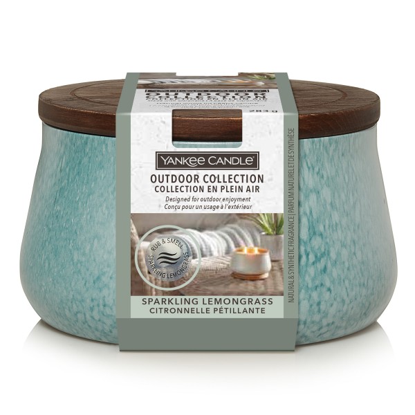Outdoor Kerze - Sparkling Lemongrass von Yankee Candle
