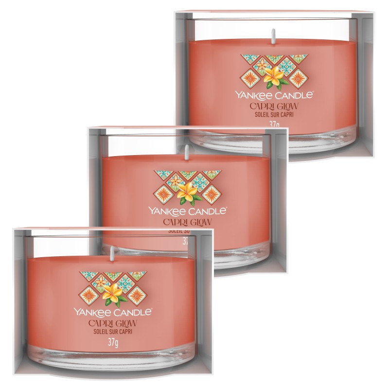 Capri Glow - Votivkerze im Glas - 3 Stück von Yankee Candle