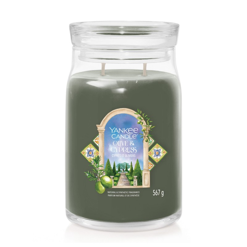Olive & Cypress - Signature Jar L von Yankee Candle