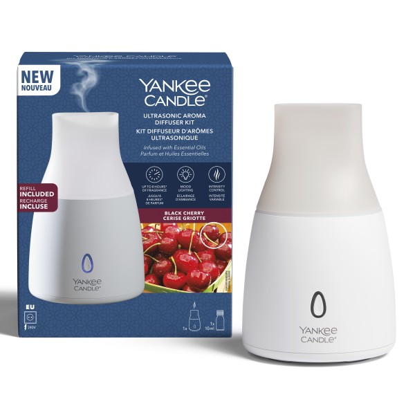 Ultraschall Diffuser Startset - Black Cherry von Yankee Candle