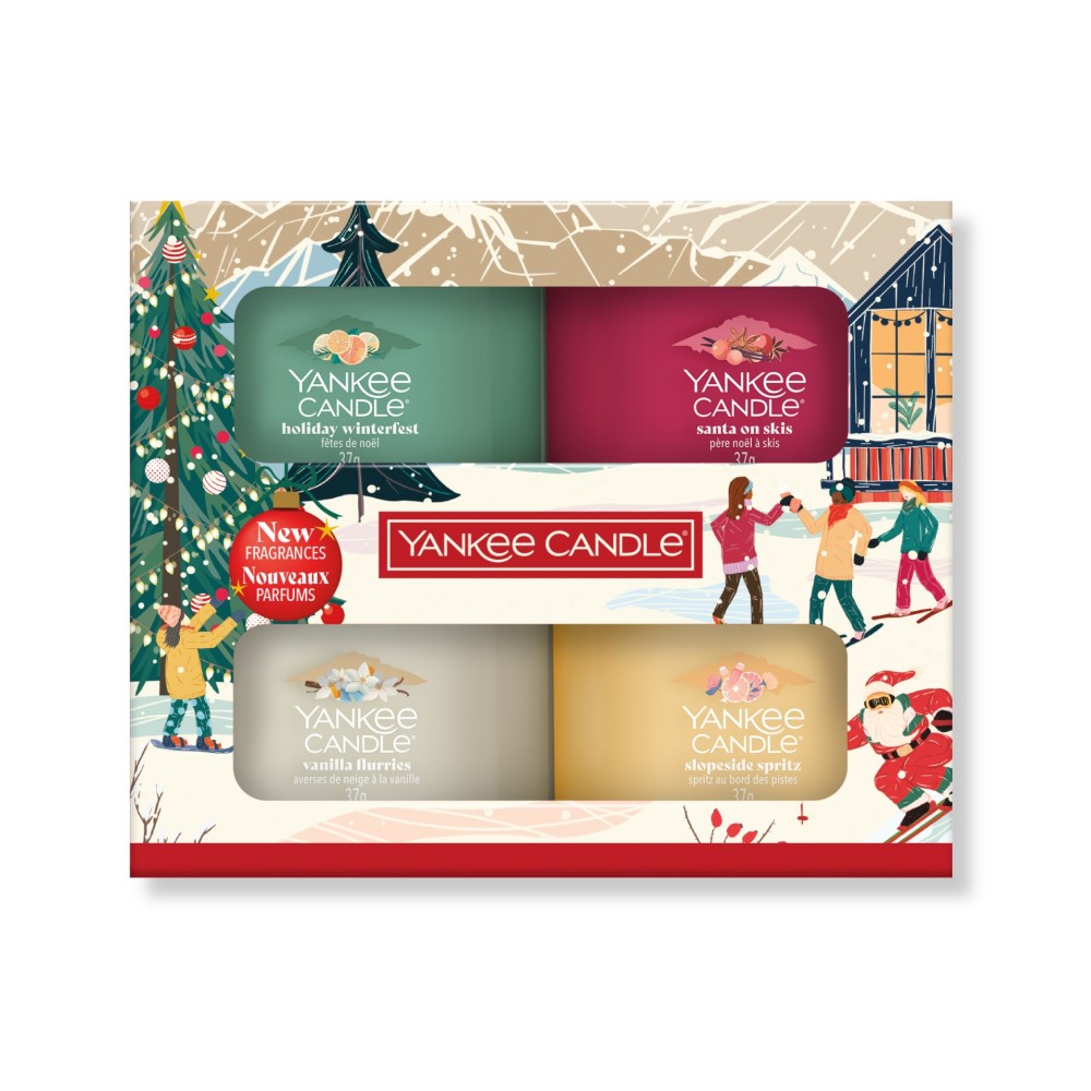Geschenkset Après Ski - 4 kleine Votivkerzen von Yankee Candle