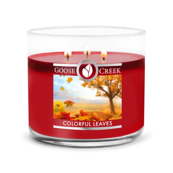 Colorful Leaves - 3-Docht von Goose Creek