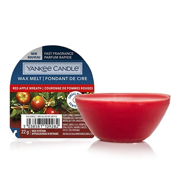 Wax Melts - Red Apple Wreath - 3 Stück von Yankee Candle