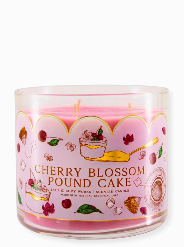 Kerze - Cherry Blossom Pound Cake - Limited Edition - 3-Docht 411g