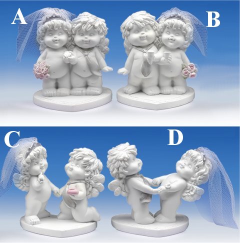 Engelspaar & OLGA zur Hochzeit H8 B7-8cm von IGOR