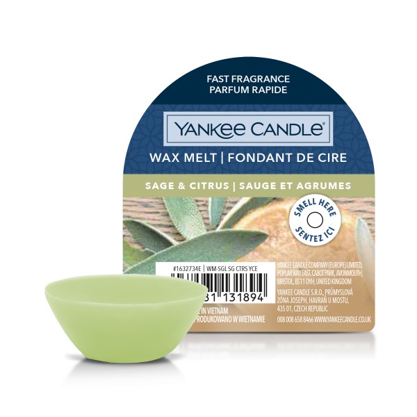 Wax Melts - Sage & Citrus - 3 Stück von Yankee Candle