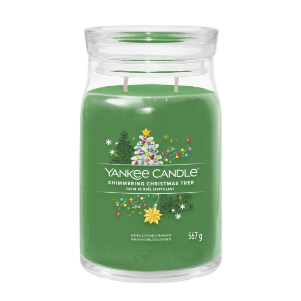 Shimmering Christmas Tree - Signature  Jar L