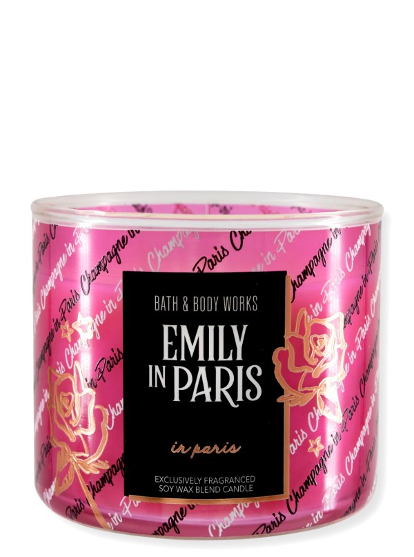 Kerze - Champagne in Paris - Emily in Paris - 3-Docht 411g von Bath and Body Works
