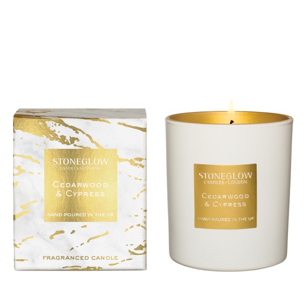 Luna Duftkerze - Cedarwood & Cypress von Stoneglow